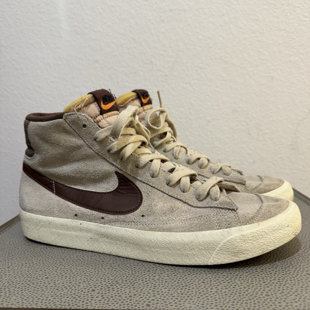 Nike Blazer Mid 77 Premium Men's Size 10.5 Rattan / Light Chocolate